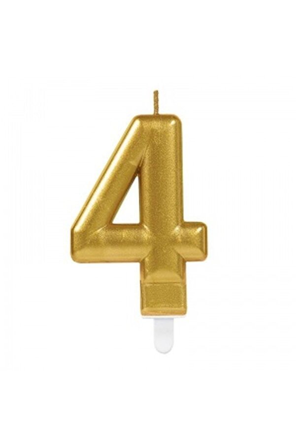 Evi̇mdeyokyok 4 Rakam Mum Gold Renk