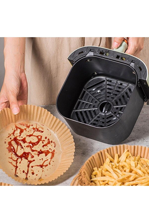 Go İthalat 50 Adet Ai̇r Fryer Pi̇şi̇rme Kağıdı Tek Kullanımlık 23 Cm Yuvarlak Pi̇şi̇rme Kağıdı Xxl Pvc Li̇ (4178)