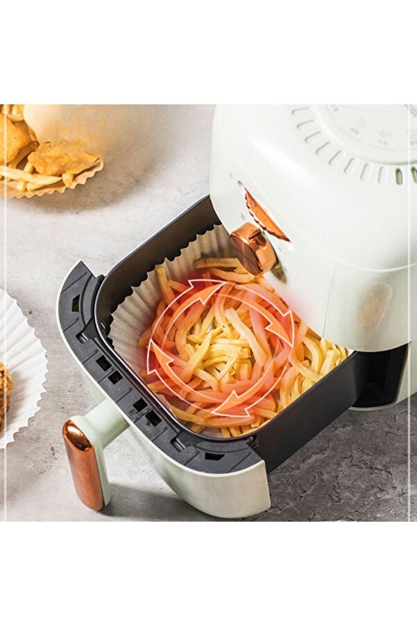 Go İthalat 50 Adet Ai̇r Fryer Pi̇şi̇rme Kağıdı Tek Kullanımlık 23 Cm Yuvarlak Pi̇şi̇rme Kağıdı Xxl Pvc Li̇ (4178)