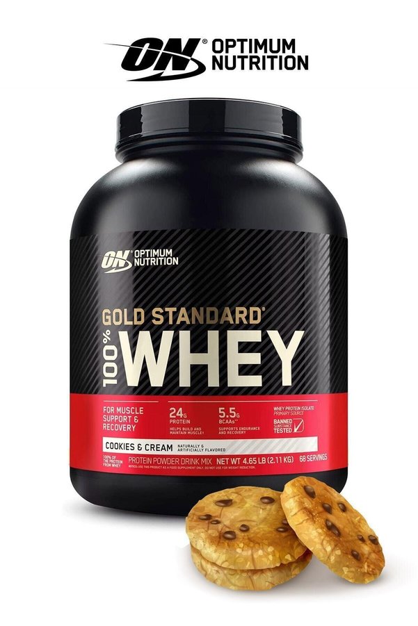 ON Optimum Nutrition Optimum Nutrition Gold Standard Whey Protein 2270 Gr Kurabiye Aromalı