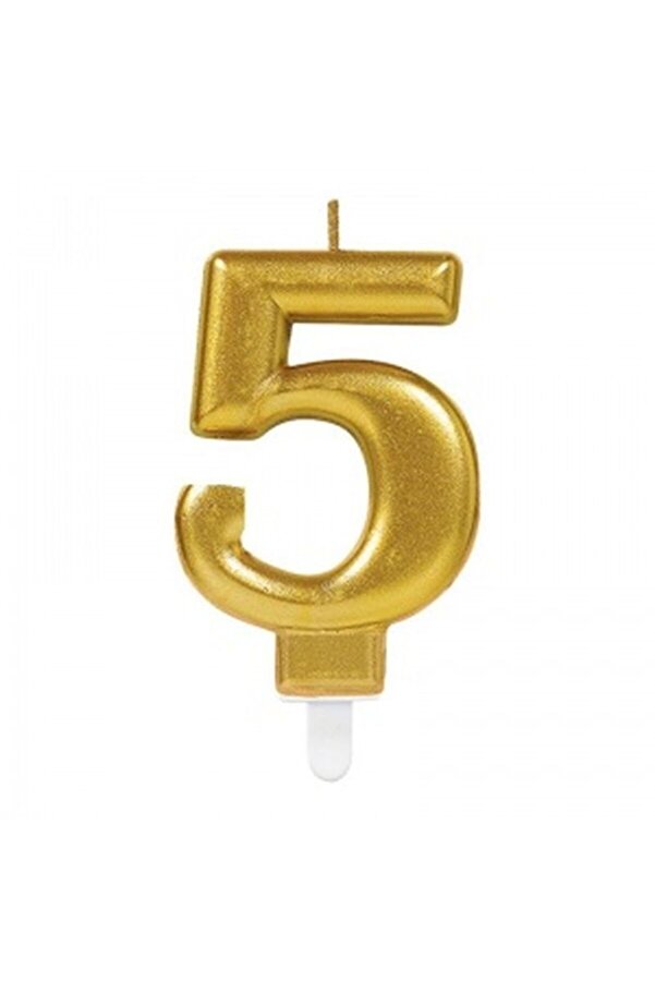 Evi̇mdeyokyok 5 Rakam Mum Gold Renk