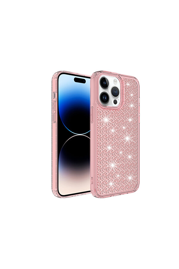 Evi̇mdeyokyok İphone 14 Pro Max Snow Si̇li̇kon Kapak Pembe