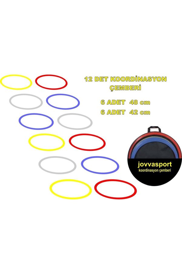 jovvasport Koordinasyon Çember SET 12'Lİ Çantalı