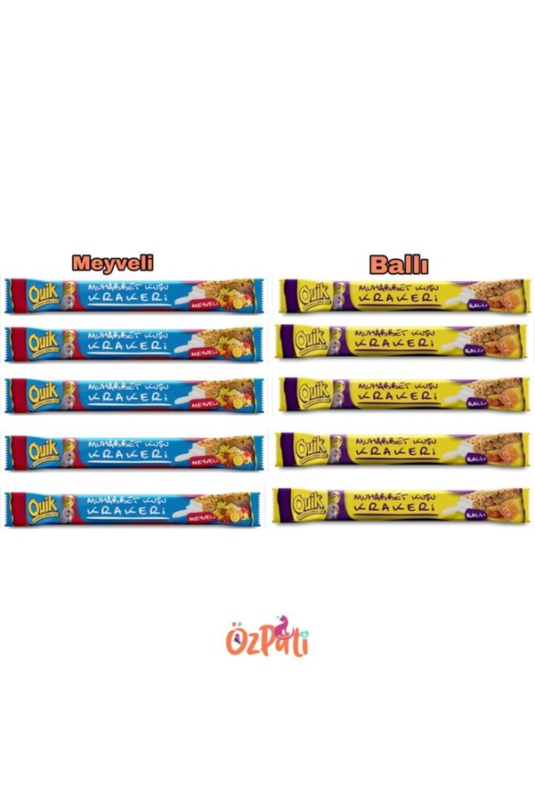 Quik Muhabbet Krakeri 5+5 Meyveli Ballı