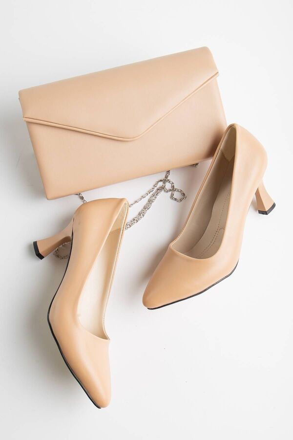 Gult Sti̇letto 7 Cm Nude Ci̇lt