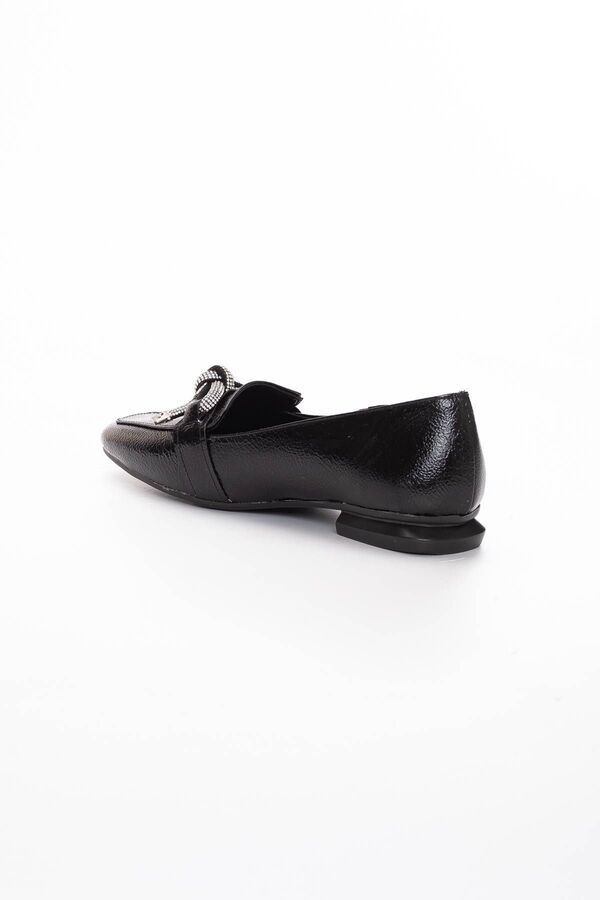 Gult Kadın Parlak Fi̇yonklu Loafer Babet