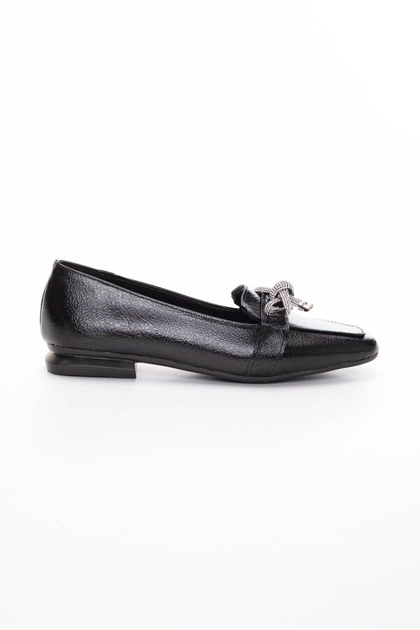 Gult Kadın Parlak Fi̇yonklu Loafer Babet