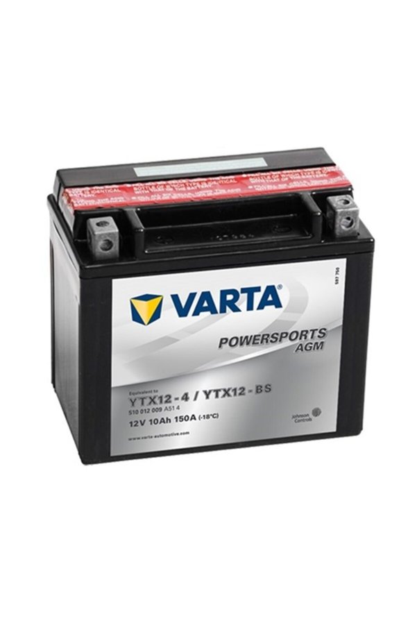 Varta 510 012 009 Ytx12-bs 12v 10ah 150cca Motosiklet Aküsü
