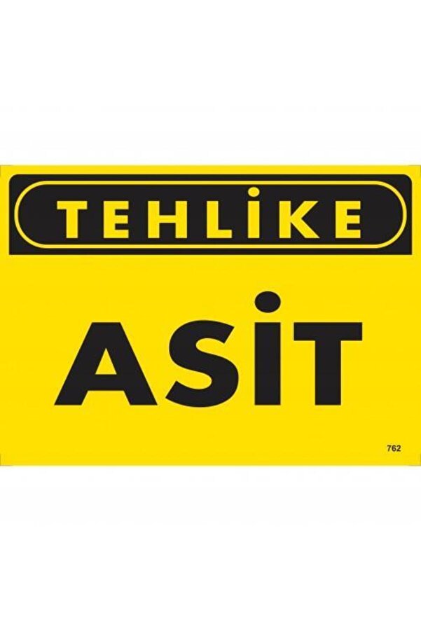 Ethab Ti̇caret Tehli̇ke Asi̇t Uyarı Levhası 25X35 Kod762