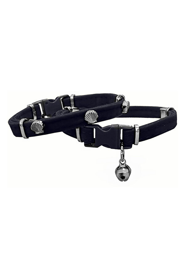 Ethab Ti̇caret Kadi̇fe Kedi̇ Boyun Tasması Mi̇dyeli̇ 20-32 Cm Si̇yah