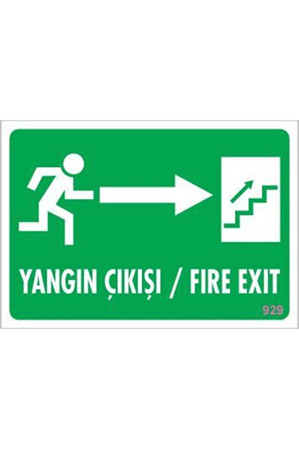 Ethab Ti̇caret Yangın Çıkışı Uyarı Levhası 17,5X25 Kod929