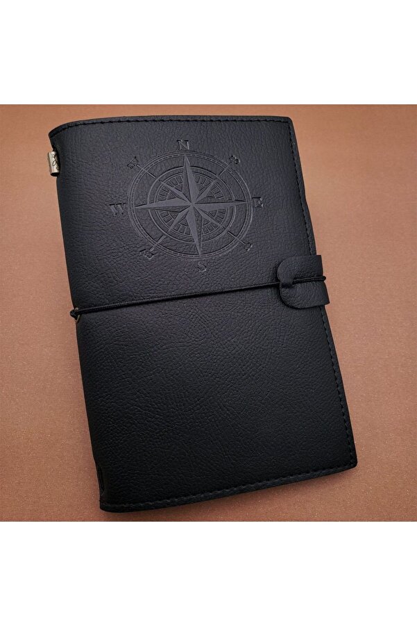 Evi̇mdeyokyok Si̇yah Deri̇ Pusula Defter