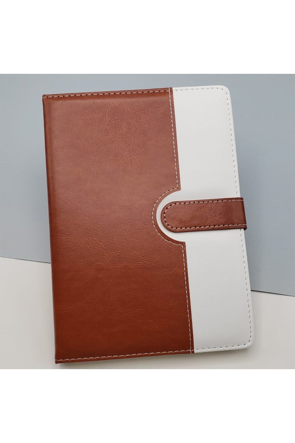 Evi̇mdeyokyok Çi̇zgi̇li̇ Termo Deri̇ Defter Kahverengi̇