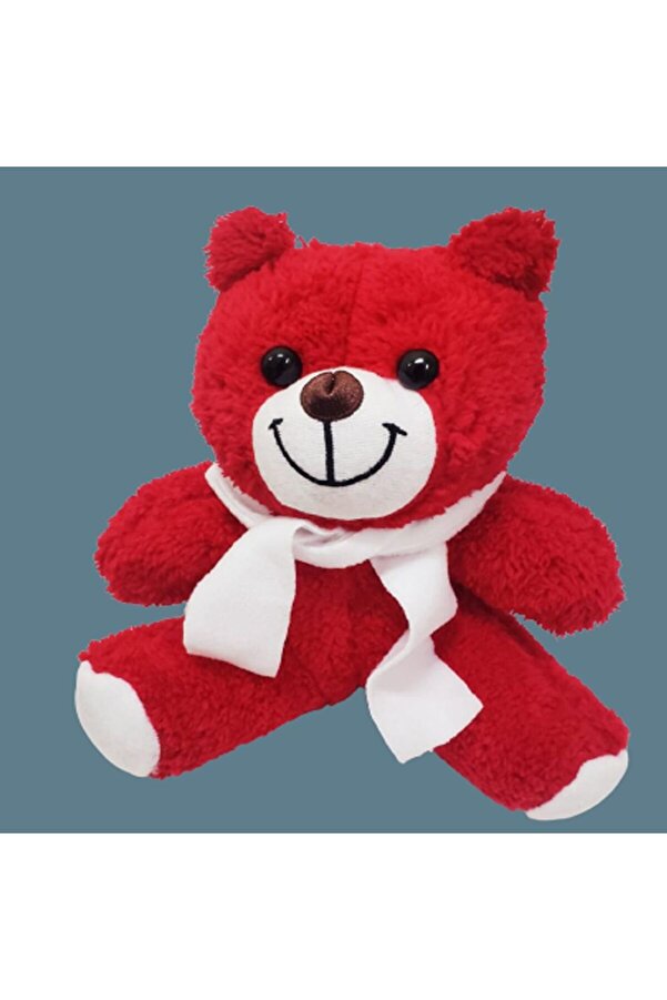 Evi̇mdeyokyok Kırmızı Peluş Oyuncak Ayıcık