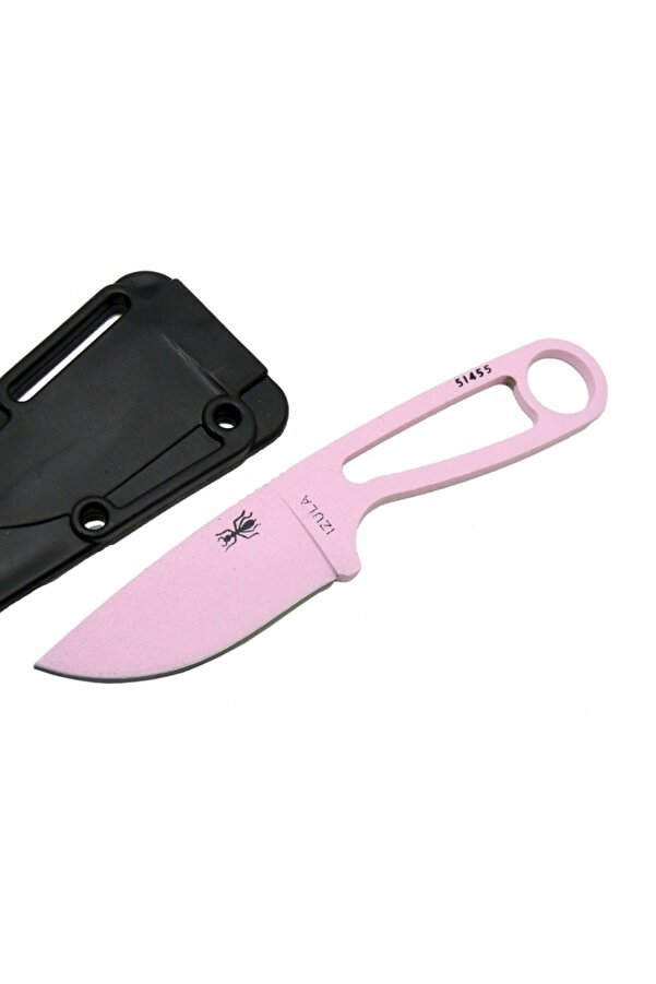 İzula Esee 51455Pnk Pembe Kamp Bıçağı 16 Cm - Komple Metal, Plasti̇k Kılıflı
