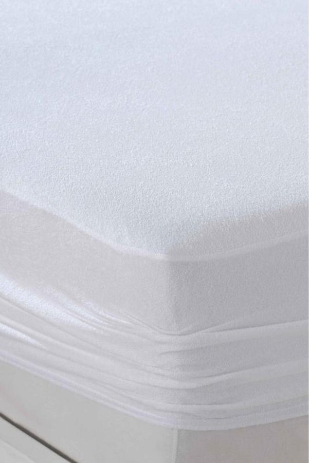 Mycey Sıvı Geçirmez Çift Kişilik Alez Battal Boy 200X200X30 Cm %100 Pamuk Fitted Yatak Koruyucu Alez