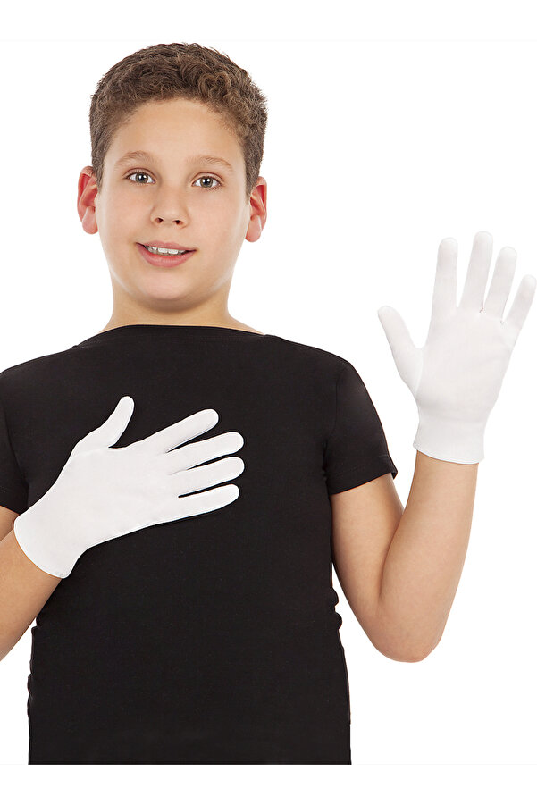 Ethab Ti̇caret Beyaz Renk Çocuk Boy Li̇kralı Pandomi̇m Eldi̇veni̇