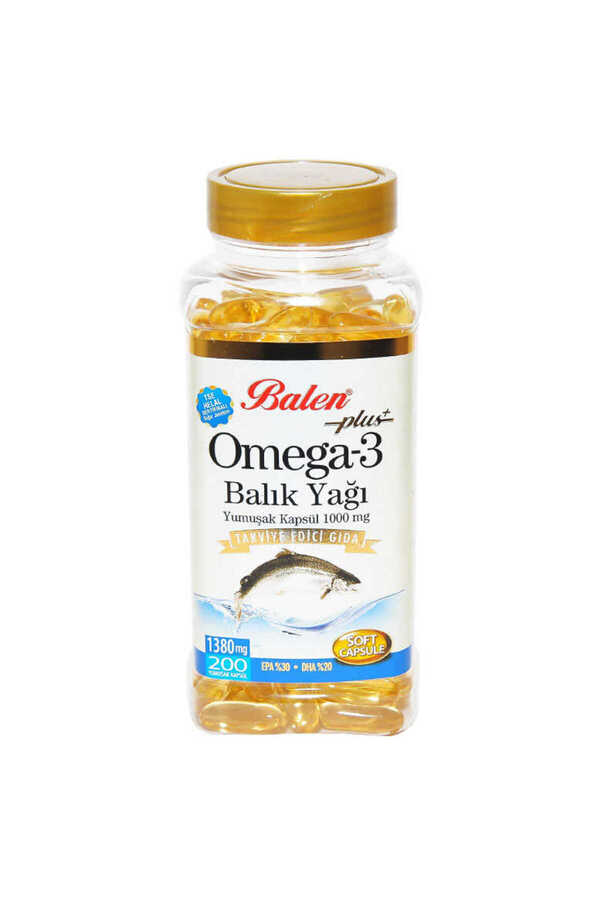 Ethab Ti̇caret Omega 3 Plus+ Balık Yağı Yumuşak 200 Kapsül