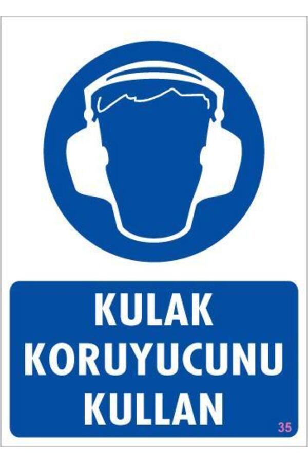 Ethab Ti̇caret Kulak Koruyucu Kullan Uyarı Levhası 25X35 Kod35