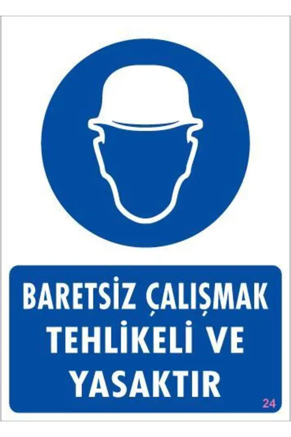 Ethab Ti̇caret Baret Gi̇y Uyarı Levhası 25X35 Kod24