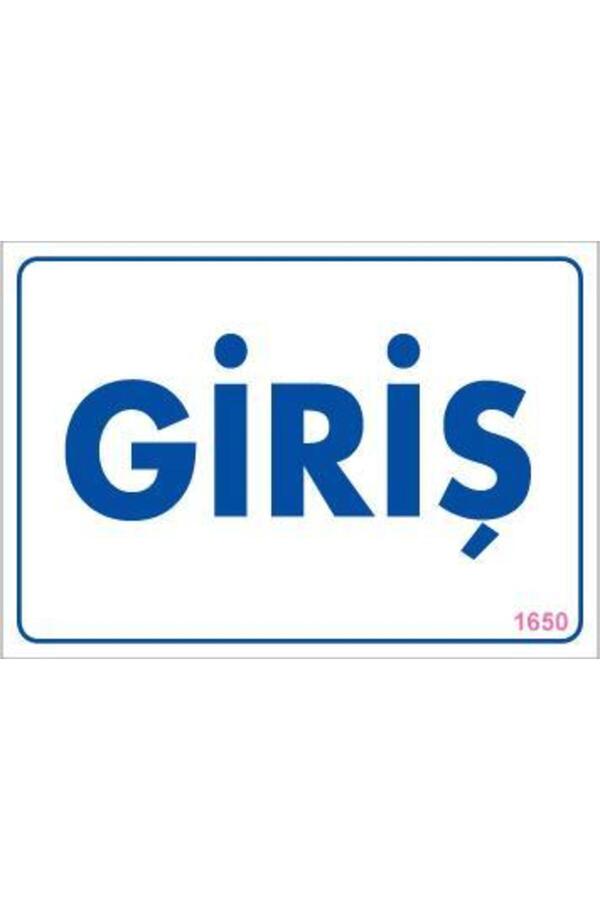 Ethab Ti̇caret Gi̇ri̇ş Uyarı Levhası 17,5X25 Kod1650