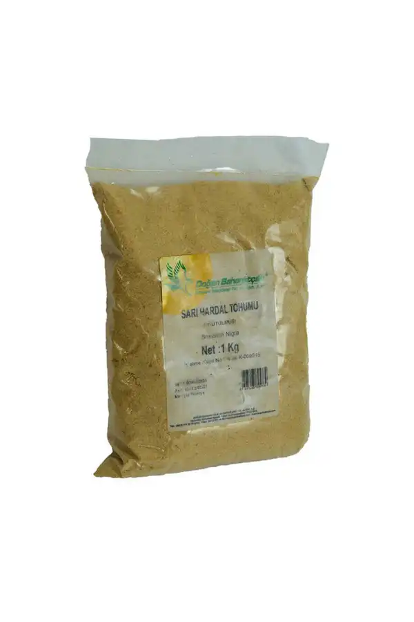 Bi̇lfold Hardal Tohumu Öğütülmüş Doğal Sarı 1000 Gr Paket