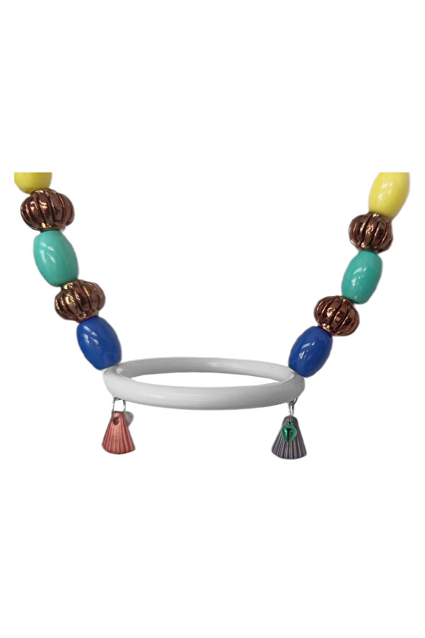 Bi̇lfold Renkli̇ Boncuklu Oval Hlı Papağan Salıncağı 15 Cm-23 Cm