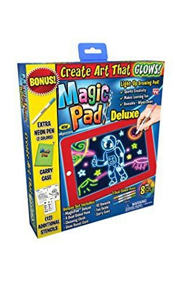 Ethab Ti̇caret Magi̇c Pad Çocuk Eği̇ti̇ci̇ Si̇hi̇rli̇ Işıklı Kalemli̇ Öğreti̇ci̇ Pi̇li̇ Pad