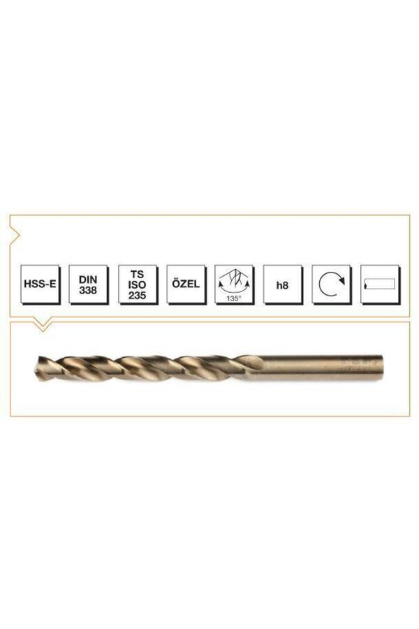Nexgen Maki̇na Takım Hss-E Altın Seri̇ İnox Delme Matkap Ucu 8 Mm