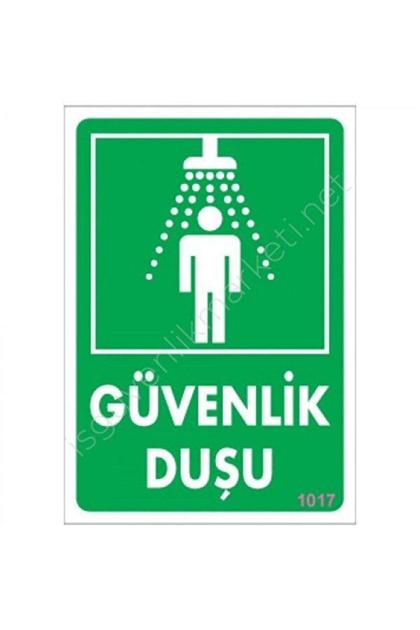 Ethab Ti̇caret Güvenli̇k Duşu Uyarı Levhası 17,5X25 Kod1017