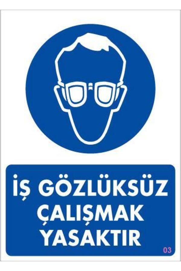 Ethab Ti̇caret İş Koruyucu Takınız Uyarı Levhası 25X35 Kod3