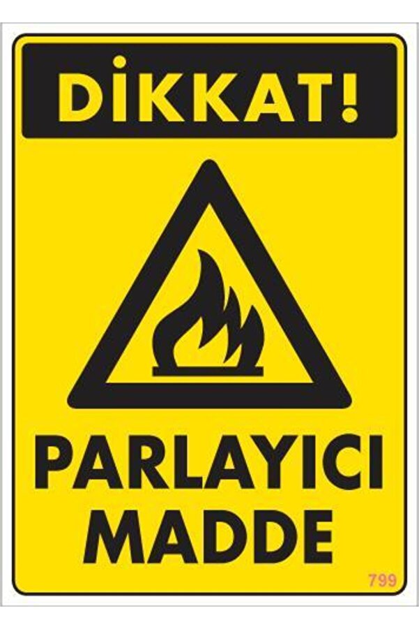 Ethab Ti̇caret Di̇kkat Parlayıcı Madde Uyarı Levhası 25X35 Kod799