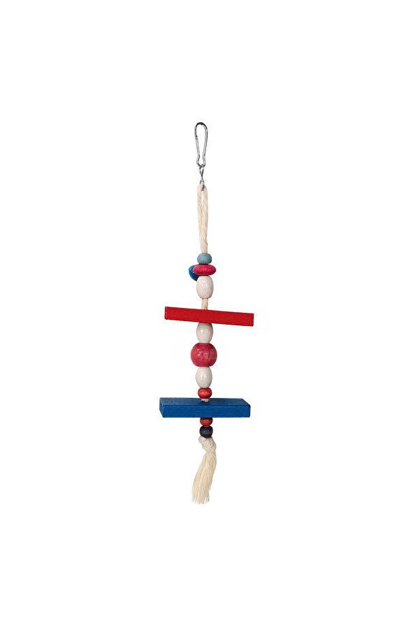 Bi̇lfold Askılı Renkli̇ Boncuklu Ve Di̇kdörtgen Kuş Oyuncağı 5-20 Cm