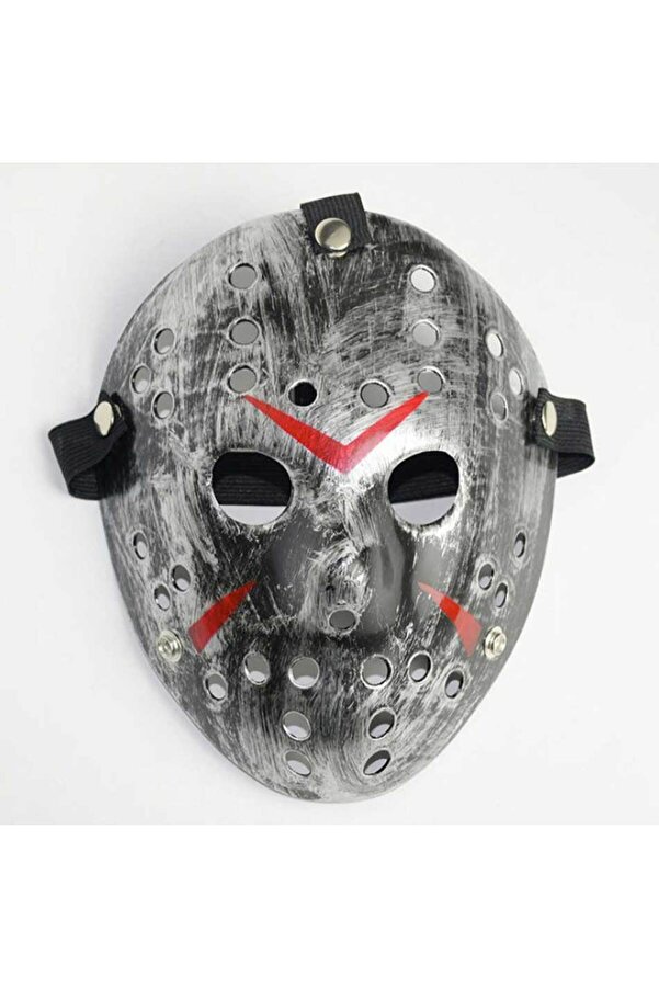 Evi̇mdeyokyok Jason Maskesi̇ Hanni̇bal Maskesi̇ Metal Gümüş Renk 20X25 Cm