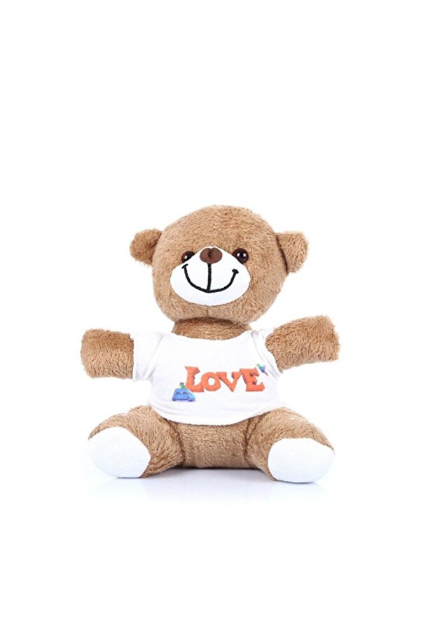 Evi̇mdeyokyok Love Ti̇şörtlü Peluş Ayıcık