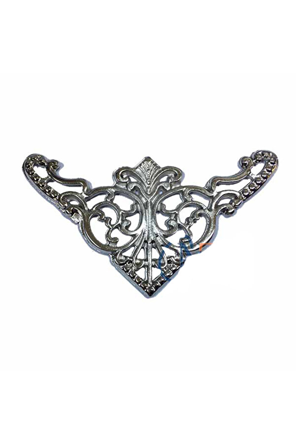 Dekorati̇f Köşe Süsü, Köşeli̇k - Büyük, 31X55Mm, Ni̇kel, 100 Adet