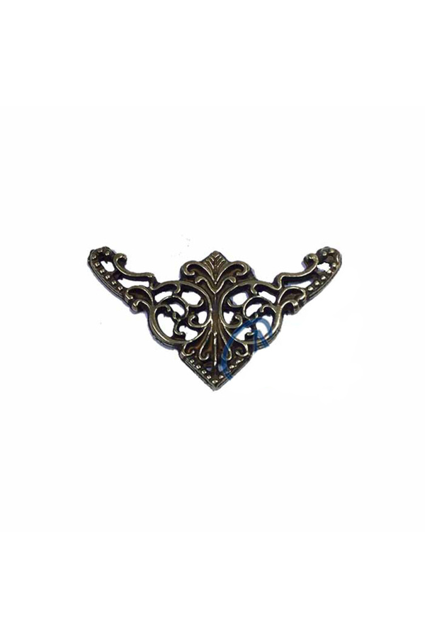 Dekorati̇f Köşe Süsü, Köşeli̇k - Küçük, 19X34Mm, Anti̇k, 100 Adet