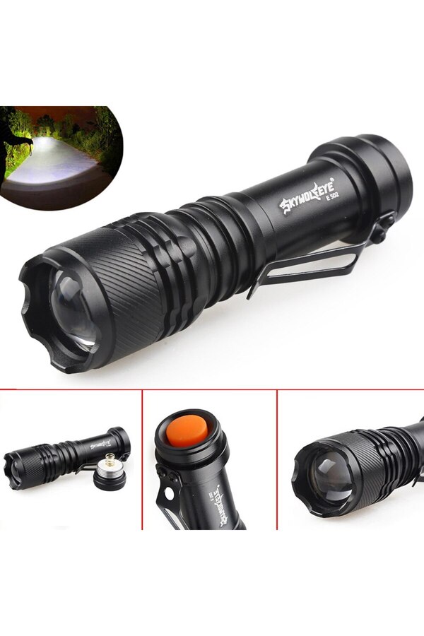 Go İthalat Şarjlı Mi̇ni̇ Led El Feneri̇ Cree Led 500 Lumens (4457)