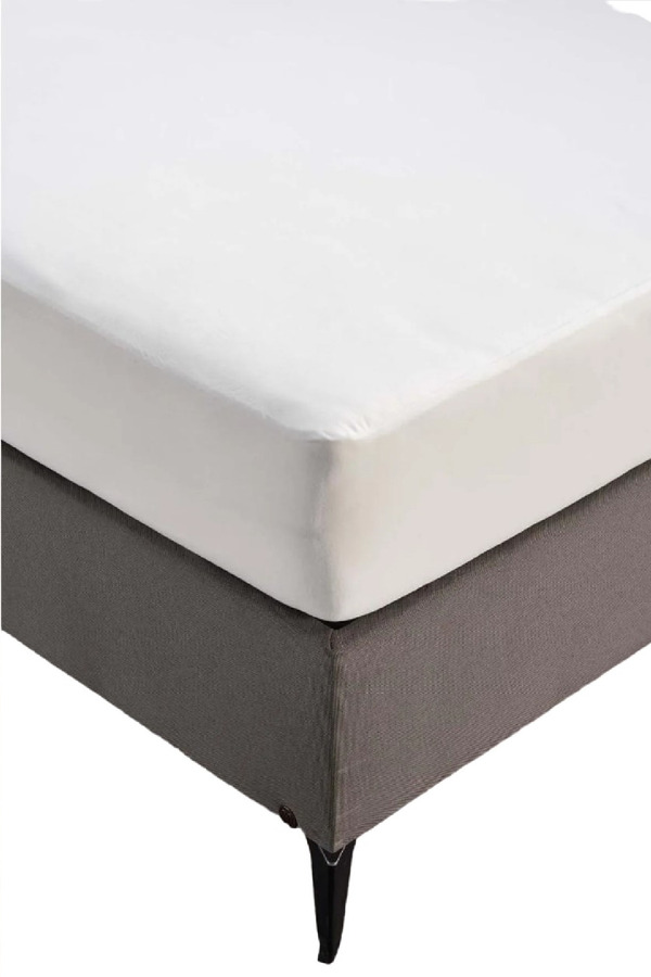 Mycey Sıvı Geçirmez Çift Kişilik Alez Battal Boy 200X200X30 Cm %100 Pamuk Fitted Yatak Koruyucu Alez