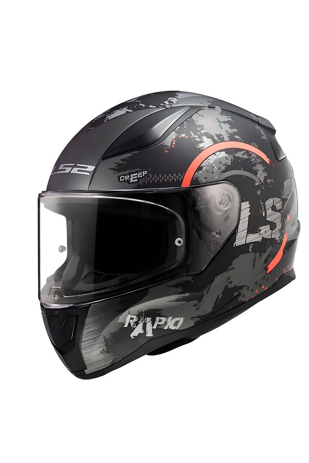 LS2 Rapıd 2 Cırcle MAT Siyah-Kırmızı Kask