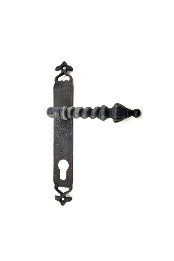 Anti̇ka Tarz Dekorati̇f Pi̇ri̇nç Burma Oda Kapı Kolu - 247X35 Mm, Oksi̇t