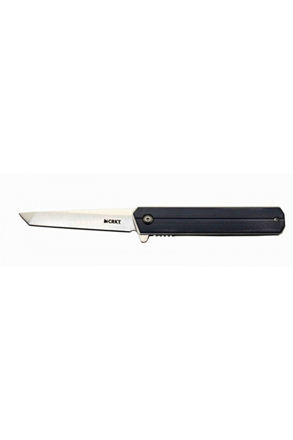 Crkt 15Ff Gri̇ Tasi̇an Tanto Çakı 20 Cm , Deri̇ Kılıflı