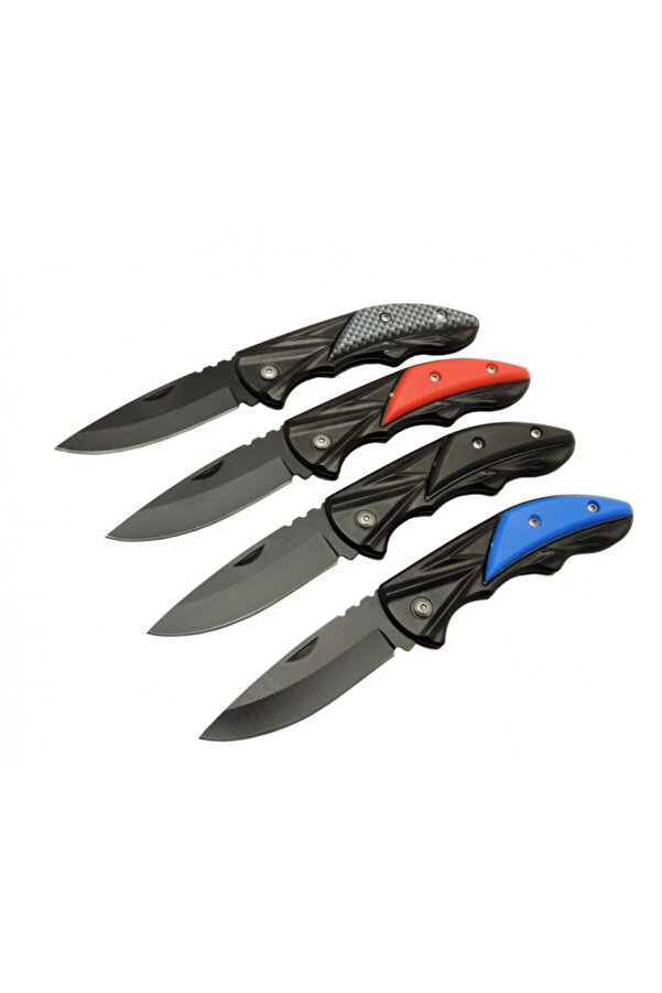 Kli̇psli̇ 4 Lü Set Metal 16 Cm Kamp / Outdoor Çakı - Yarı Otomati̇k, Kutulu