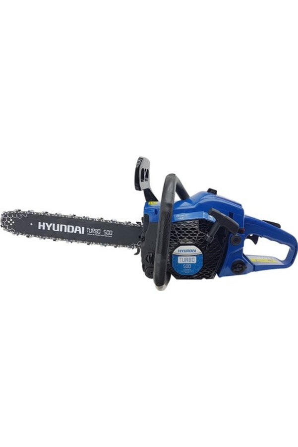 Hyundai Turbo 500 Motorlu Testere – 40 cm Pala Magnezyum Karterli 2 HP Benzinli Ağaç Kesme Testeresi