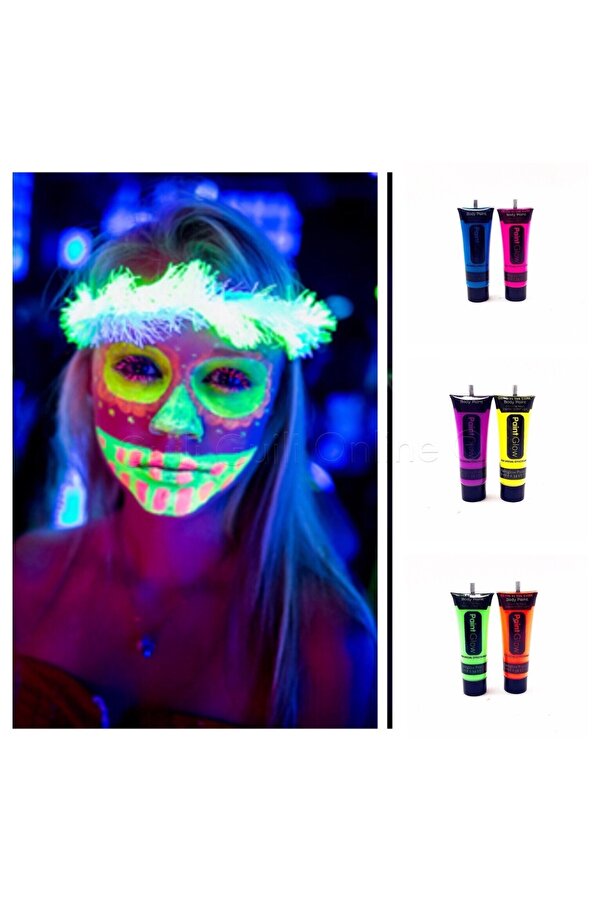 Go İthalat Glow Boya Fosforlu Krem Boya 12 Adet (4457)