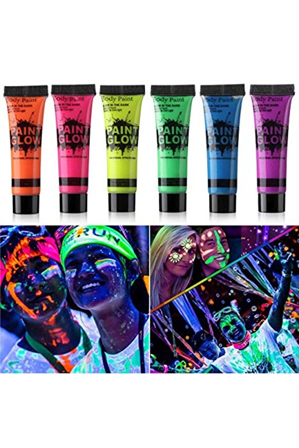 Go İthalat Glow Boya Fosforlu Krem Boya 12 Adet (4457)