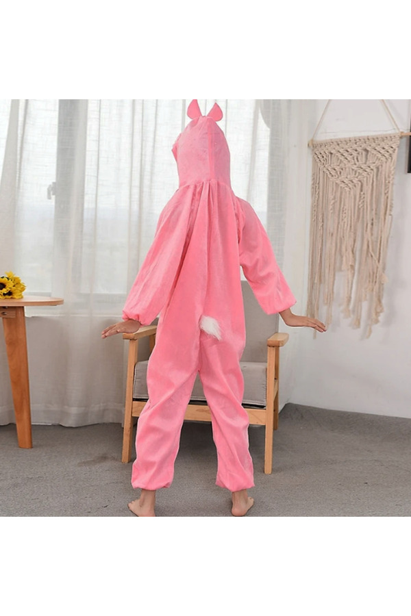 Go İthalat Çocuk Tavşan Kostümü Pembe Renk 2-3 Yaş 80 Cm (4457)