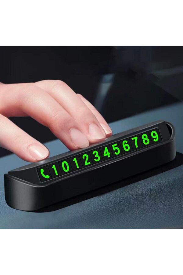 Go İthalat Prati̇k Fosforlu Telefon Numarası Yamzak İçi̇n Araç İçi̇ Oto Numaratör Numaralık (4674)