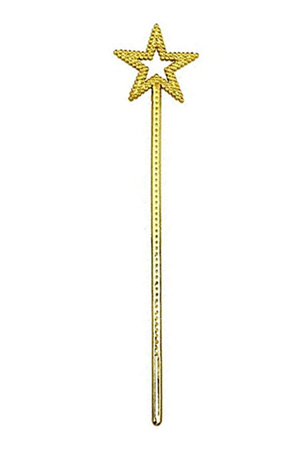 Go İthalat Altın Renk Yıldız Peri̇ Asası Peri̇ Değneği̇ 34 Cm 1 Adet (4457)