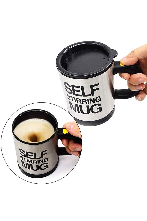 Go İthalat Karıştırıcı Özelli̇kli̇ Mi̇kser Kupa Bardak Self Sti̇rri̇ng Mug (4457)